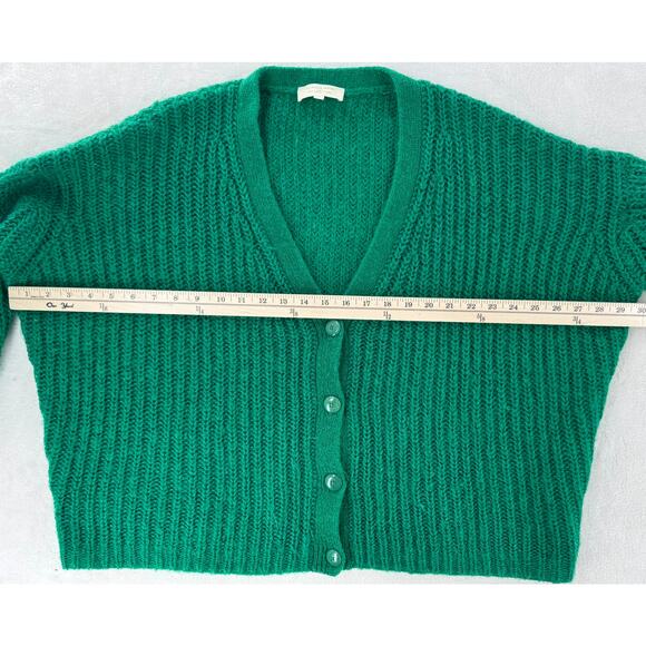Sezane Emerald Button-Up Sweater - Picture 7 of 7